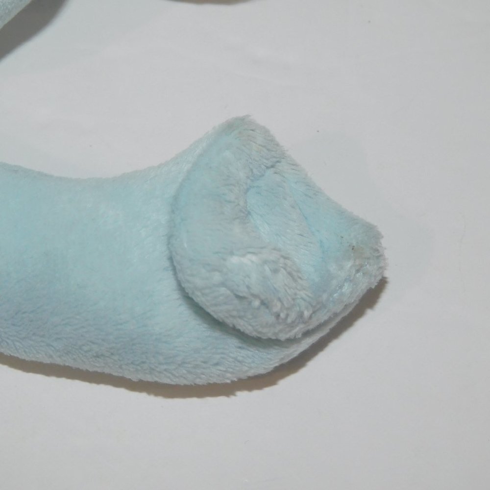 Spiegelburg Home Germany 10" Plush Blue bunny Rabbit Baby Lovey Pacifier holder - Picture 4 of 6